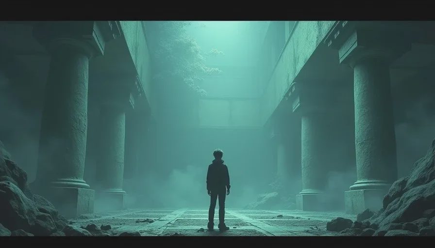 classic game quiet scene after final boss showing permission to leave