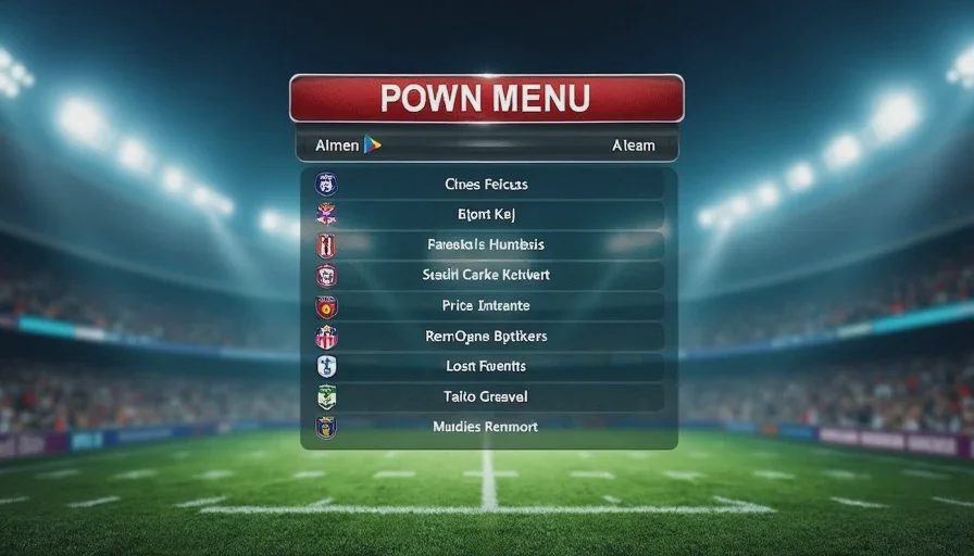 classic sports game main menu showing ended annual cycle