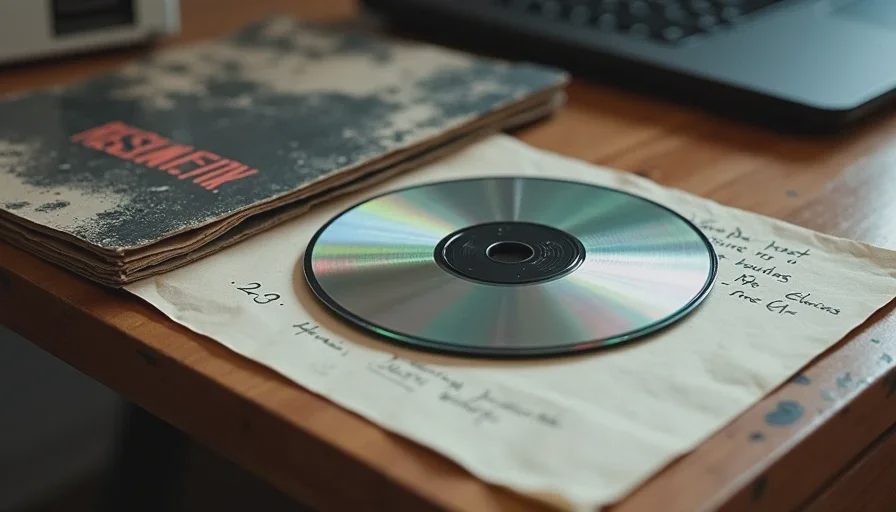 used Resident Evil PS1 disc from thrift store with handwritten note